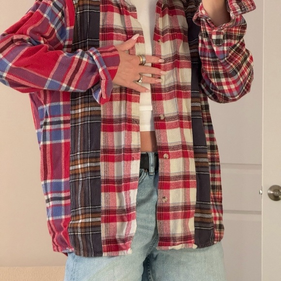 Zara Multicolor Plaid Button Down Shirt - Picture 3 of 3